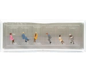 PREISER 6x voyageurs assis - N 1/160 - PREISER 79156