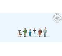 Preiser 79111 Figurines Échelle N 1:160: Ensemble De 6 Passants De Ville