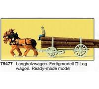 PREISER 79477 Échelle N Chariot Avec Des Tronc Traîné Par Des Chevaux