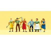 Preiser H0 10040 Lot de Figurines Population Rurale 1:87