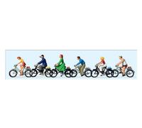 5 Cyclistes-HO-1/87-PREISER 10091