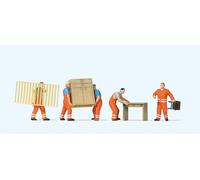 Preiser H0 10714 Ensemble De Figurines Enlèvement Des Déchets 1:87