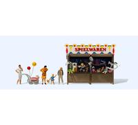 Preiser H0 24692 Lot de figurines fête foraine + jouets