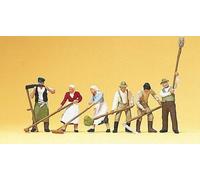 PREISER HO 1: 87 / 10045 PERSONNAGES RECOLTE DES FOINS