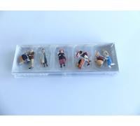 PREISER HO 1: 87 / 10459 PERSONNAGES VOYAGEURS AVEC CHARIOTS A BAGAGES