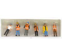PREISER Ouvriers avec gilet de signalisation - HO 1/87 - PREISER 10420