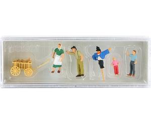 PREISER Paysans et épouvantail - HO 1/87 - PREISER 10650