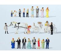 PREISER Réception de mariage avec calèche - HO 1/87 - PREISER 13011