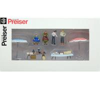 PREISER Scène de marché - HO 1/87 - PREISER 10052