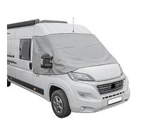 Housse de pare-brise pour Fiat Ducato X290, blanc, gris, camping-car, protection UV (gris)