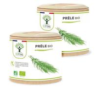 Prêle bio - Silicium Organique - Complément alimentaire Bioptimal - Prêle des champs - gélule de 300mg - Articulation Diurétique Peau Cheveux - Fabriqué en France - Certifié par Ecocert - 2x60 gélules