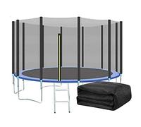 PRELGOSP Filet de Sécurité pour Trampoline Rond, ø 150 183 244 306 366 396 427 488 cm Filet de Remplacement pour Trampolines, Filet de Protection pour Trampolines 6 8 12 Barres,488cm 12 Barres