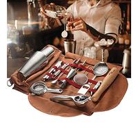 PRELGOSP Mixologie Malette Barman, Kit de Voyage pour Barman Portable, Cocktail Malette Barman avec Bretelles pour Le Travail, Les Fêtes, Le Camping (Sac Uniquement)
