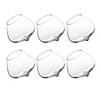 PRELGOSP Verre Culbuto, Personnalisé Verre a Whisky, Verre a Bascule pour Rhum Cognac Amaro Liqueur Cocktail Martini Cristal, Parfaits Cadeau Fête des Pères,6pcs