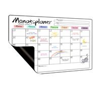 Prelisee Calendrier Magnetique Frigo,42x30cm Planificateur Hebdomadaire