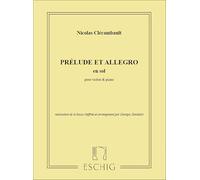 Prélude et Allegro en sol majeur pour Violon et Piano
