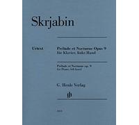 Prelude et nocturne pour piano, main gauche op. 9