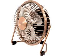 Prem-i-air Mini ventilateur de bureau USB réglable de 10,2 cm avec support, rotation à 360 degrés et fonctionnement silencieux pour une utilisation dans les maisons, les bureaux, les ordinateurs