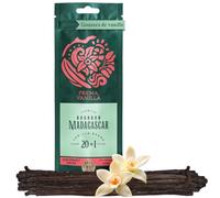PREMA VANILLA Gousse de Vanille Bourbon Premium - Vanille Gousse Naturelle et Bio 14-18cm - Gousse de Vanille Madagascar - Gousse Vanille de Qualité Gourmet, 20 Gousses de Vanille plus 1 Offerte