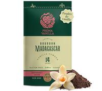 PREMA VANILLA Poudre de Vanille Bourbon Premium - Fabriquée à partir de Gousses de Vanille de Madagascar - Qualité Gourmet - Arôme Pur et Intense