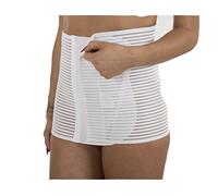 Premamy - Bande pour maternité, Style Minimiseur, Tissu Respirant, Post Partum - Blanc - III (S)