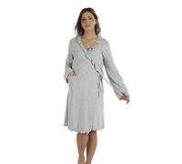 Premamy - Robe De Chambre pour maternité, Style Moulant, pré-Post Partum - Gris - IV (M)