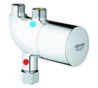 Prémélangeur avec thermostat et protection anti-brûlure, vanne d'angle Aquacraft 3/8" 34487000