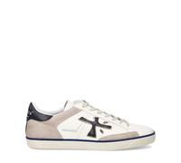 Premiata - Baskets en Cuir Blanc avec Détails Noirs - Homme - Chaussures - Blanc - Taille: 41 EU