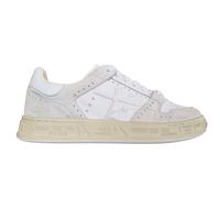 Premiata Baskets Femme Tissu Daim Cuir QUINN_6555 Blanc