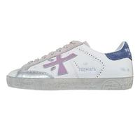 PREMIATA Chaussures Femme en Cuir Vintage STEVEND_7273 Blanc, Blanc, 36 EU