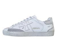 PREMIATA Chaussures Femme en Cuir Vintage STEVEND_7608 Blanc Gris, blanc/gris, 36 EU