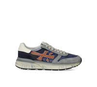Premiata, Homme, Chaussures, Multicolore, Taille: 40 EU Baskets Mick Bleu Gris avec Détails Orange