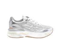 Premiata, Femme, Chaussures, Gris, Taille: 37 EU Baskets Argent avec Semelle Épaisse