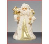 Premier 30cm Arbre Haut Santa Ou Gratuit Debout Noël Décoration - Crème