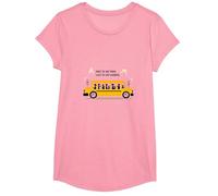 Premier à Les Voir, dernier à dire au Revoir : Chauffeur de Bus Scolaire T-Shirt, Fille, Rose, M