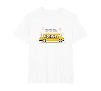 Premier à Les Voir, dernier à dire au Revoir : Chauffeur de Bus Scolaire T-Shirt, Homme Grandes Tailles, Blanc, 5X Tall