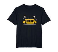 Premier à Les Voir, dernier à dire au Revoir : Chauffeur de Bus Scolaire T-Shirt, Homme Grandes Tailles, Noir, 5X Tall