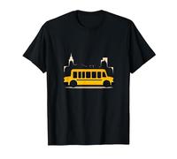 Premier à Les Voir, dernier à dire au Revoir : Chauffeur de Bus Scolaire T-Shirt, Homme, Noir, M
