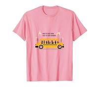 Premier à Les Voir, dernier à dire au Revoir : Chauffeur de Bus Scolaire T-Shirt, Homme, Rose, L