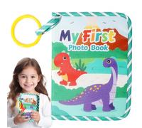 Premier Album Photo Bébé,Souvenir Neutre - Livre de Photos en Tissu Doux Album Souvenir,Pour Chambre Lit Siège Auto Voyage Maison Cadeau Grossesse Filles Garçons Parents