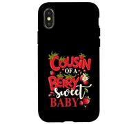 Premier anniversaire de Cousin Of A Berry Sweet One Strawberry Baby Coque pour iPhone X/XS