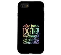 Premier Anniversaire, Un an Ensemble, Joyeux Anniversaire Coque pour iPhone SE (2020) / 7/8