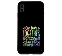 Premier Anniversaire, Un an Ensemble, Joyeux Anniversaire Coque pour iPhone XS Max