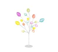 Premier Arbre de Pâques à LED, 45 cm, 18 œufs scintillants, alimenté par piles, centre de table décoratif pour les vacances