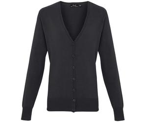 Premier bouton femme à travers le cardigan tricoté pr697 - chandail décontracté