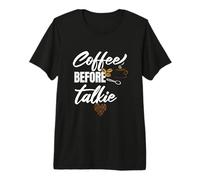 Premier CAFÉ DRÔLE - Avant DE Parler d'amour Collection T-Shirt Haut de Gamme