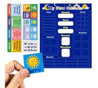 Premier calendrier magnétique quotidien pour, diagramme d'apprentissage hebdomadaire, calendrier mural pour la salle de classe pour la maternelle, les tout-petits, les activités préscolaires