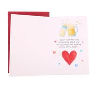 Premier Carte Fête des Pères, Carte pour Futur Papa et Nouveau Papa de la Part Bébé à Naître Fille Fils Annonce Grossesse de la Femme au Mari (avec Enveloppe)
