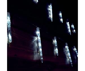 Premier Chasing Grandes lumières en forme de stalactites Blanc 24 LED multicolores