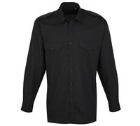 Premier - Chemise de pilote à manches longues - Homme (RW1085)